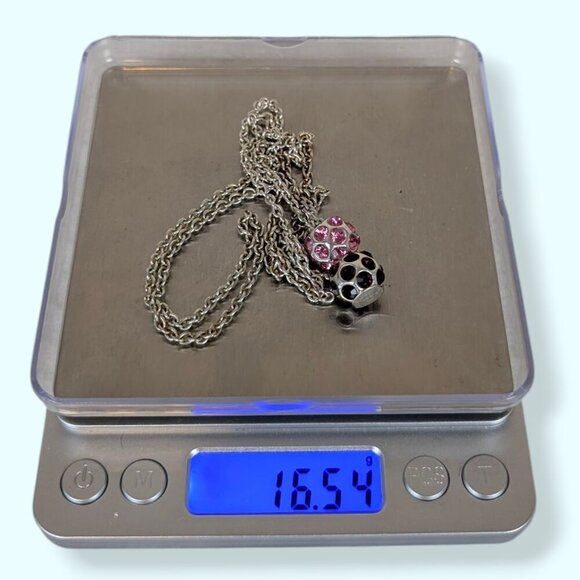 (2/$20) Red & Pink Ball Pendant Infinity Necklace - Picture 4 of 4
